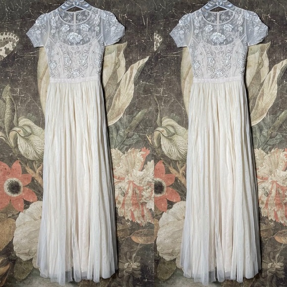 New BHLDN Sakara Beaded Tulle Dress Bridesmaid - Picture 6 of 6